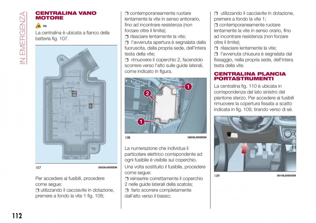 Fiat Tipo sedan manuale del proprietario / page 114