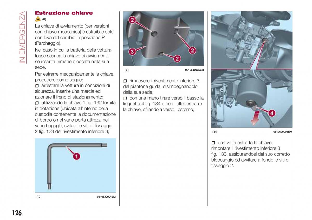 Fiat Tipo sedan manuale del proprietario / page 128