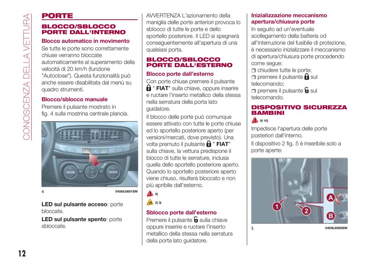 Fiat Tipo sedan manuale del proprietario / page 14