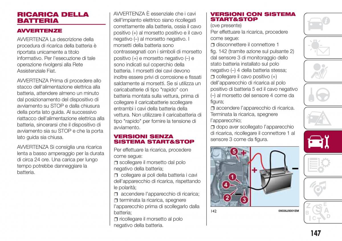 Fiat Tipo sedan manuale del proprietario / page 149