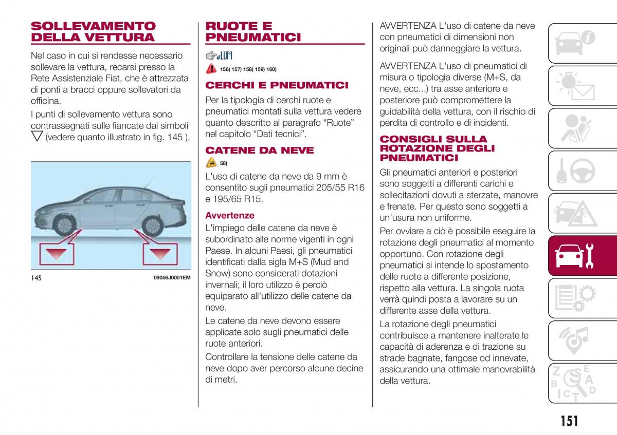 Fiat Tipo sedan manuale del proprietario / page 153