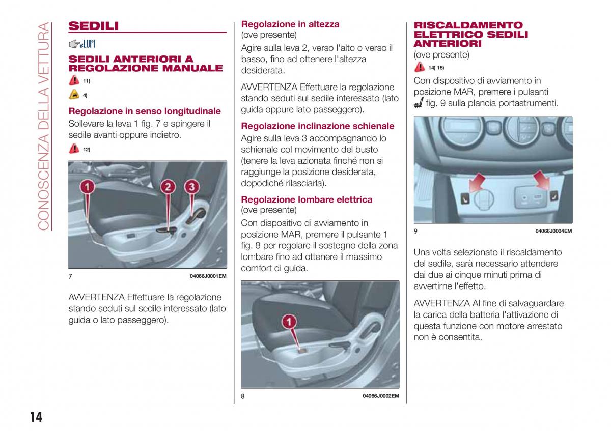 Fiat Tipo sedan manuale del proprietario / page 16