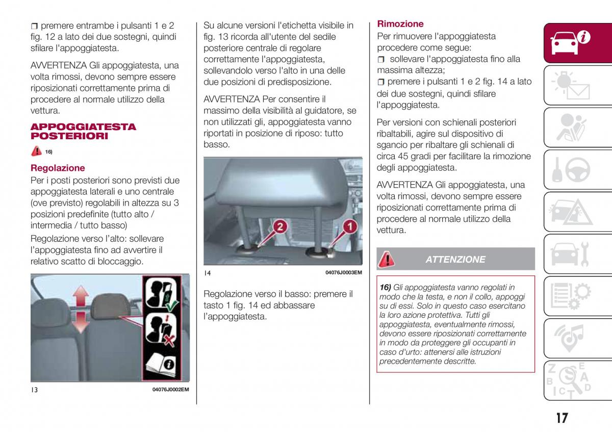 Fiat Tipo sedan manuale del proprietario / page 19