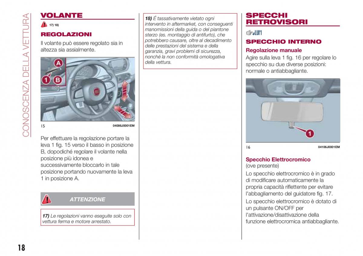 Fiat Tipo sedan manuale del proprietario / page 20