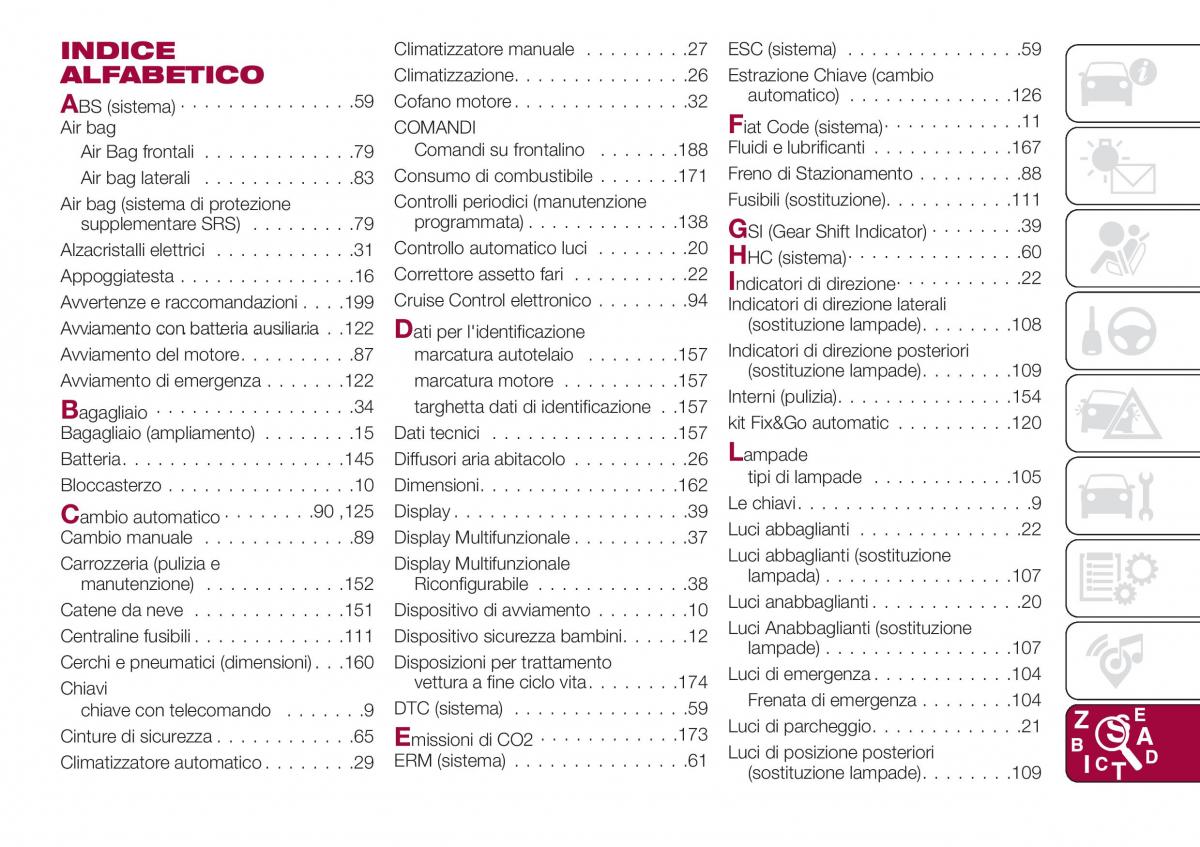 Fiat Tipo sedan manuale del proprietario / page 207