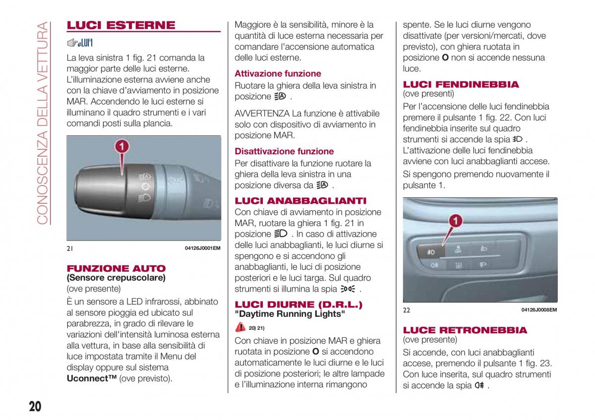 Fiat Tipo sedan manuale del proprietario / page 22