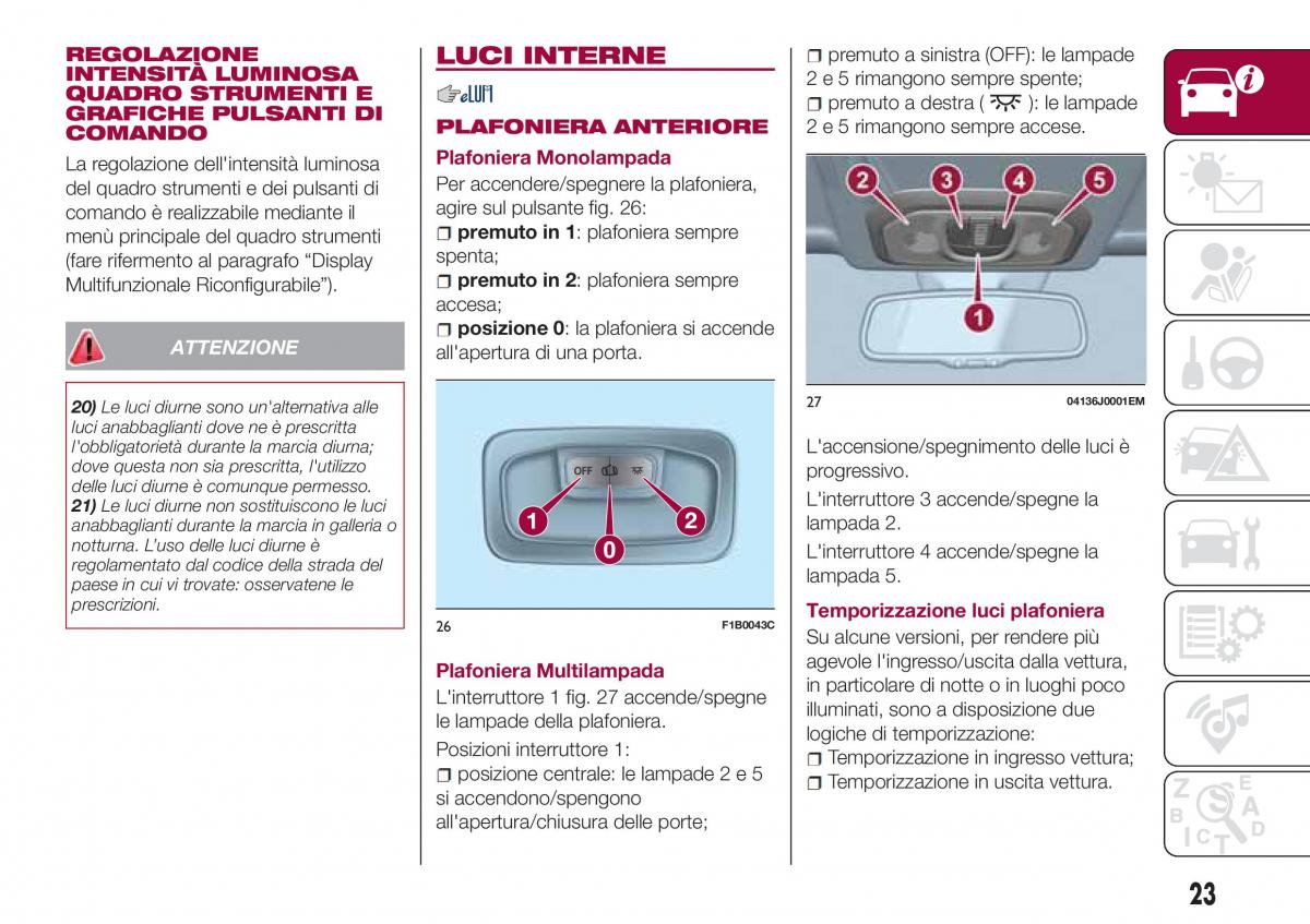 Fiat Tipo sedan manuale del proprietario / page 25