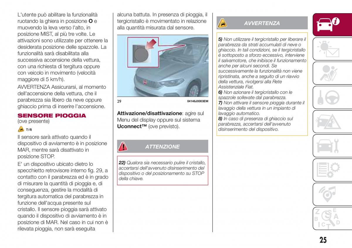 Fiat Tipo sedan manuale del proprietario / page 27