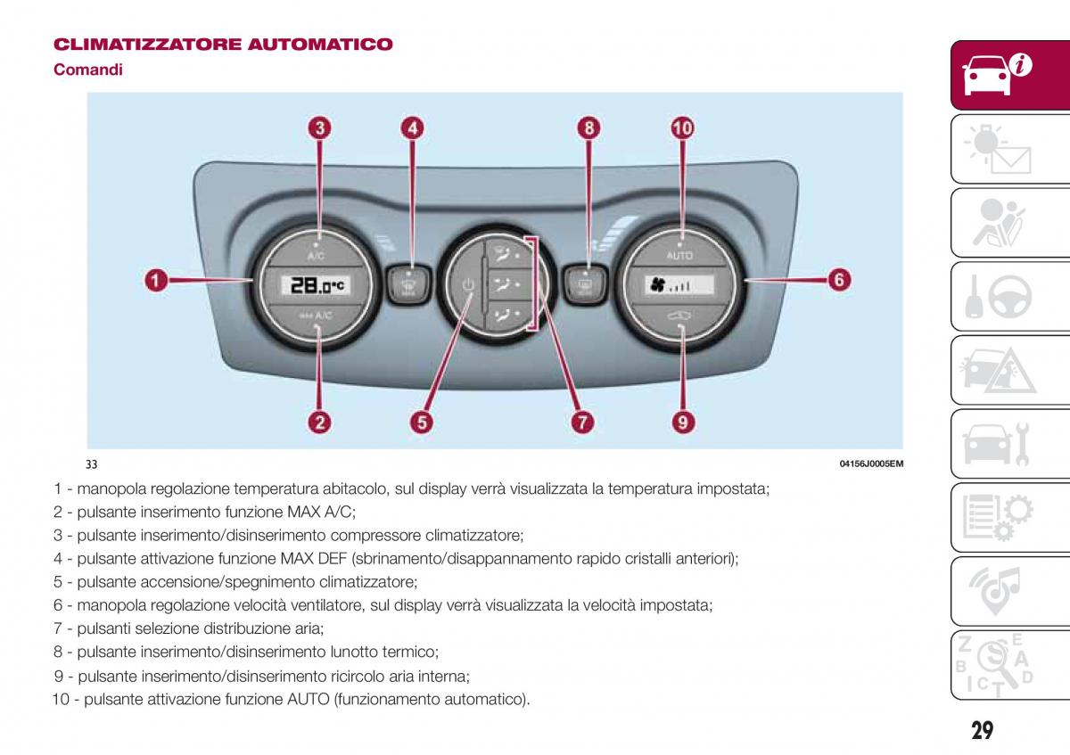 Fiat Tipo sedan manuale del proprietario / page 31