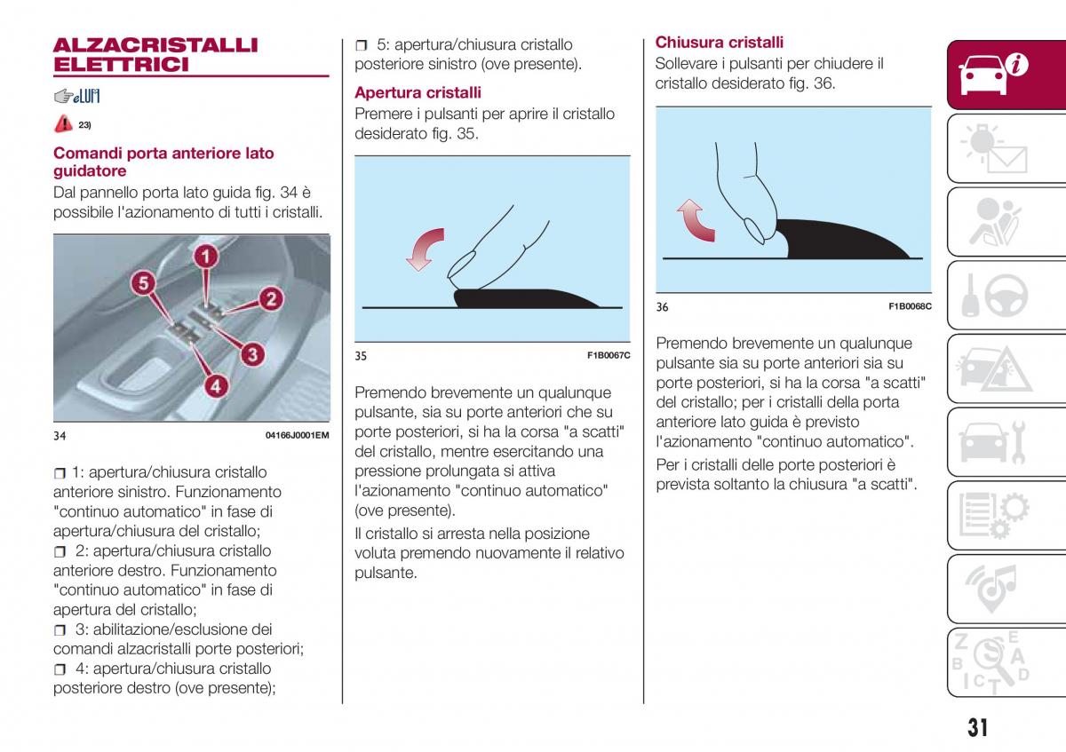 Fiat Tipo sedan manuale del proprietario / page 33