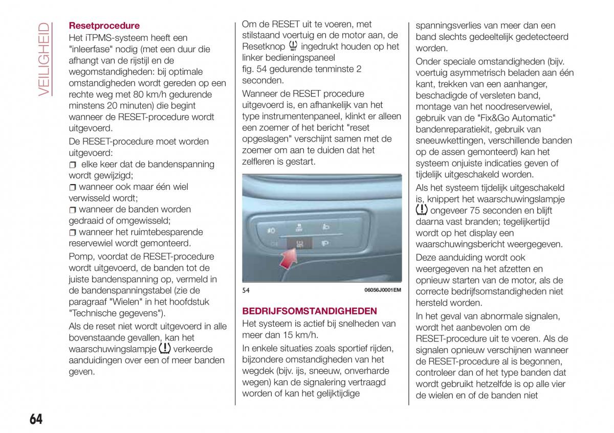 Fiat Tipo sedan handleiding / page 66