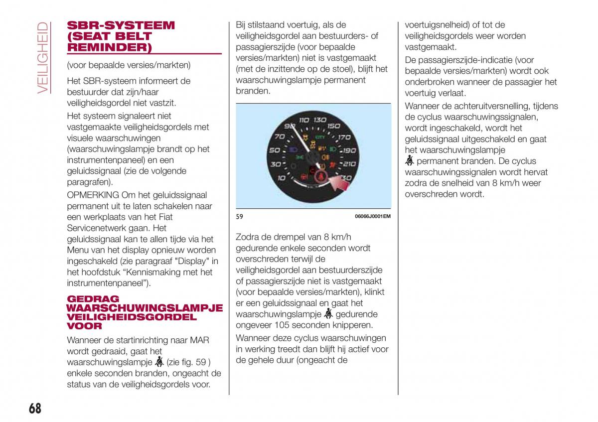 Fiat Tipo sedan handleiding / page 70