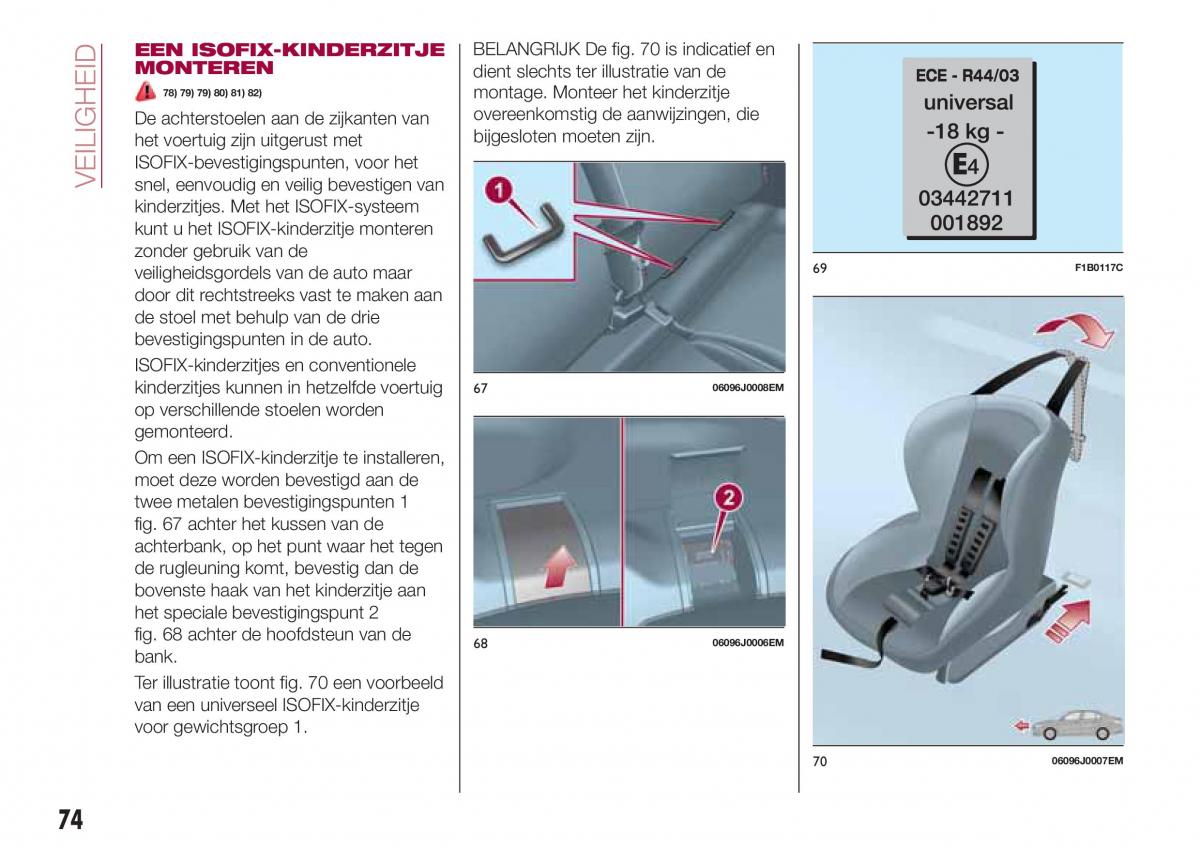 Fiat Tipo sedan handleiding / page 76