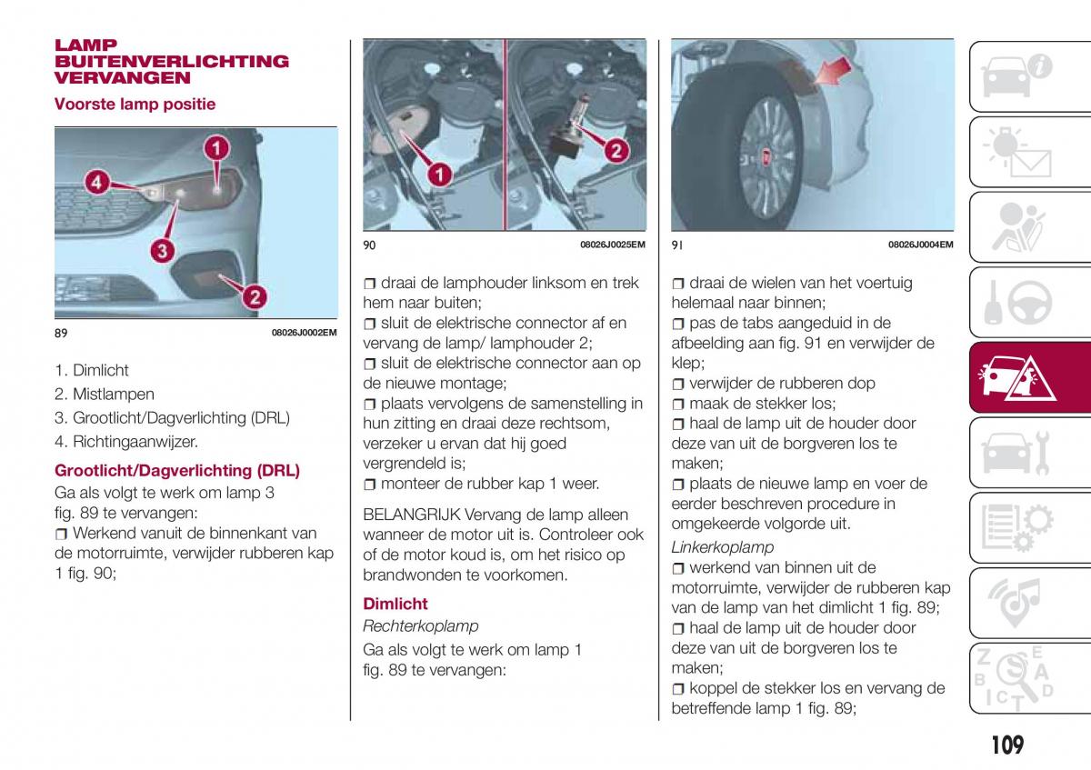 Fiat Tipo sedan handleiding / page 111