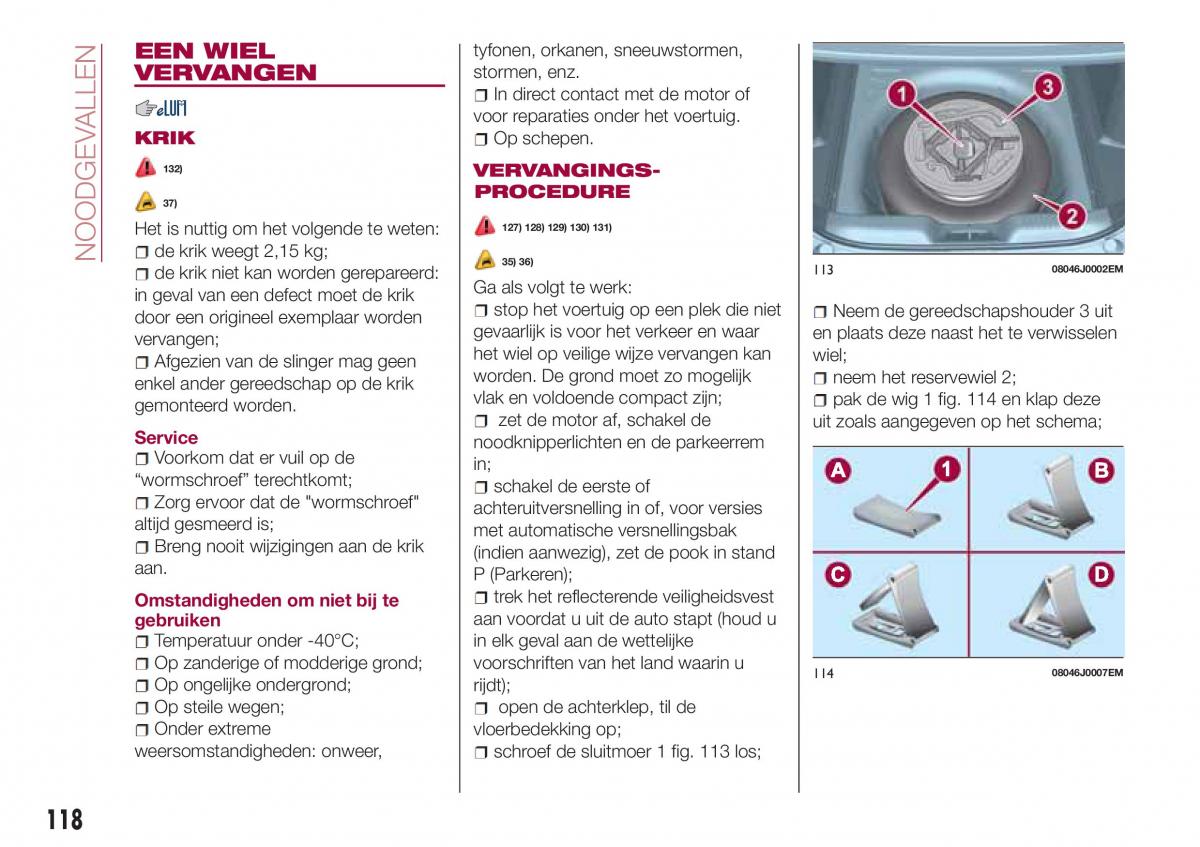 Fiat Tipo sedan handleiding / page 120