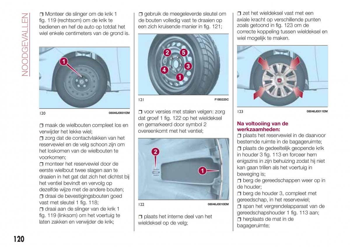 Fiat Tipo sedan handleiding / page 122