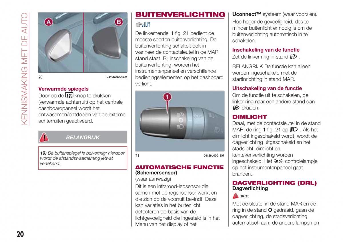 Fiat Tipo sedan handleiding / page 22