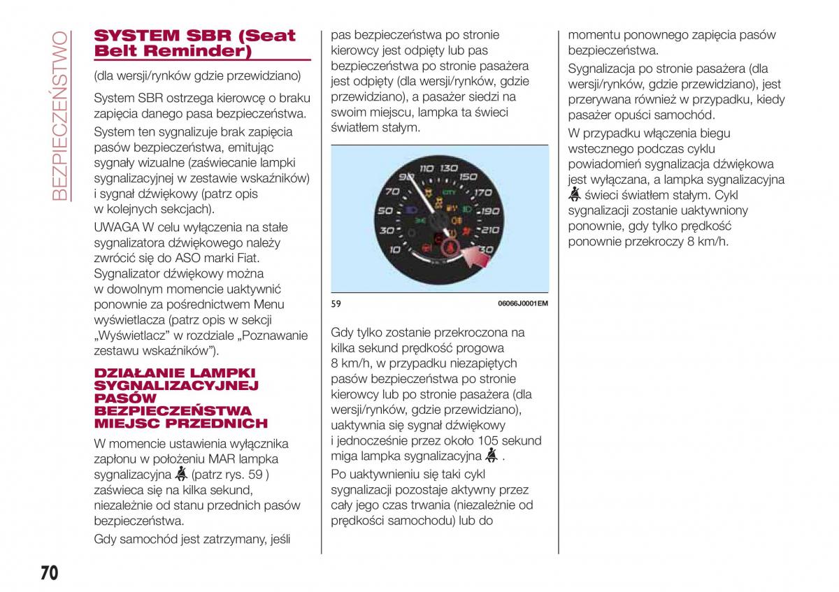 Fiat Tipo sedan instrukcja obslugi / page 72