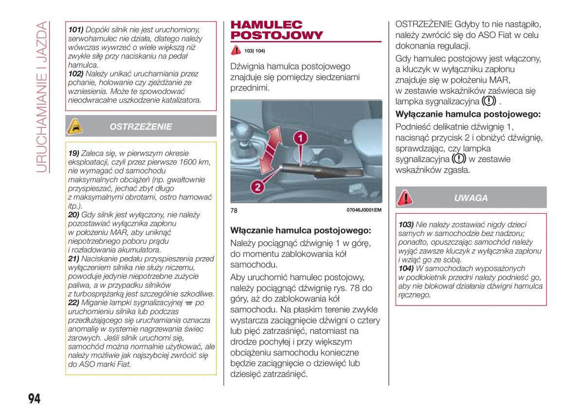 Fiat Tipo sedan instrukcja obslugi / page 96