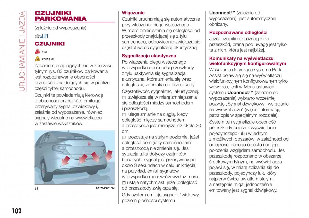 Fiat Tipo sedan instrukcja obslugi / page 104