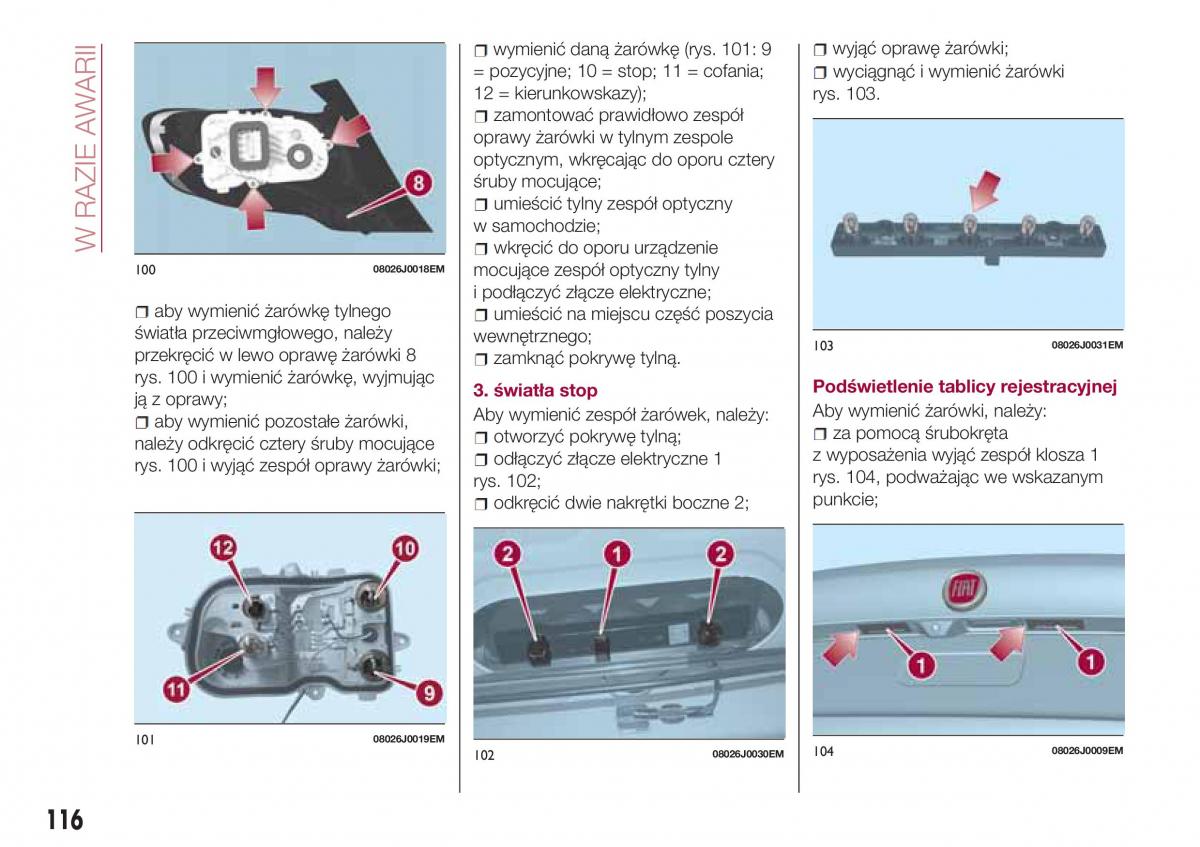 Fiat Tipo sedan instrukcja obslugi / page 118