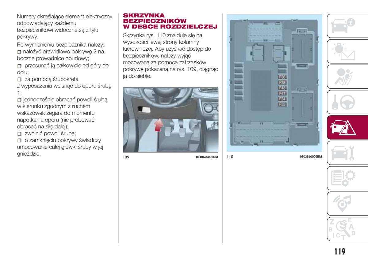 Fiat Tipo sedan instrukcja obslugi / page 121