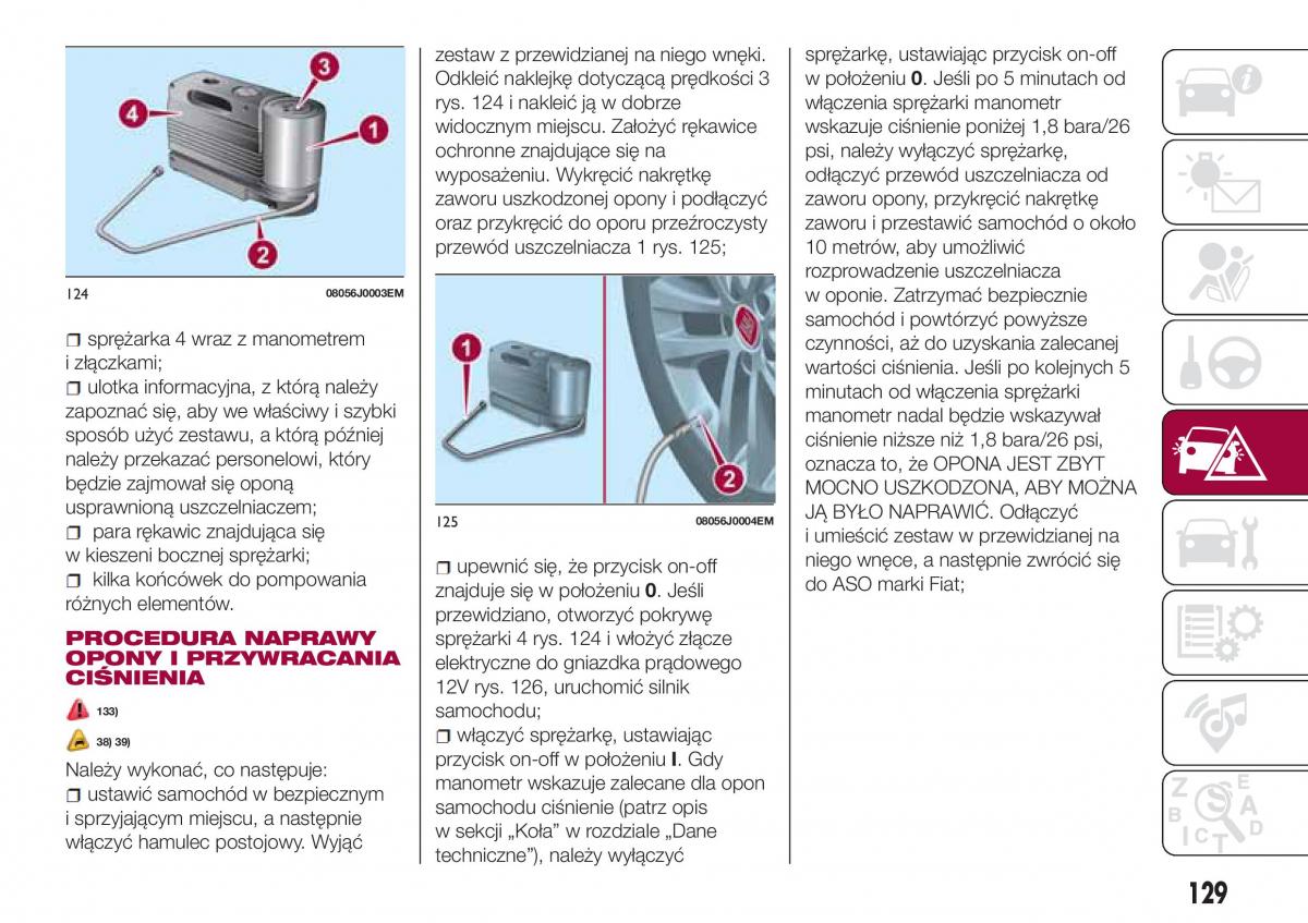 Fiat Tipo sedan instrukcja obslugi / page 131