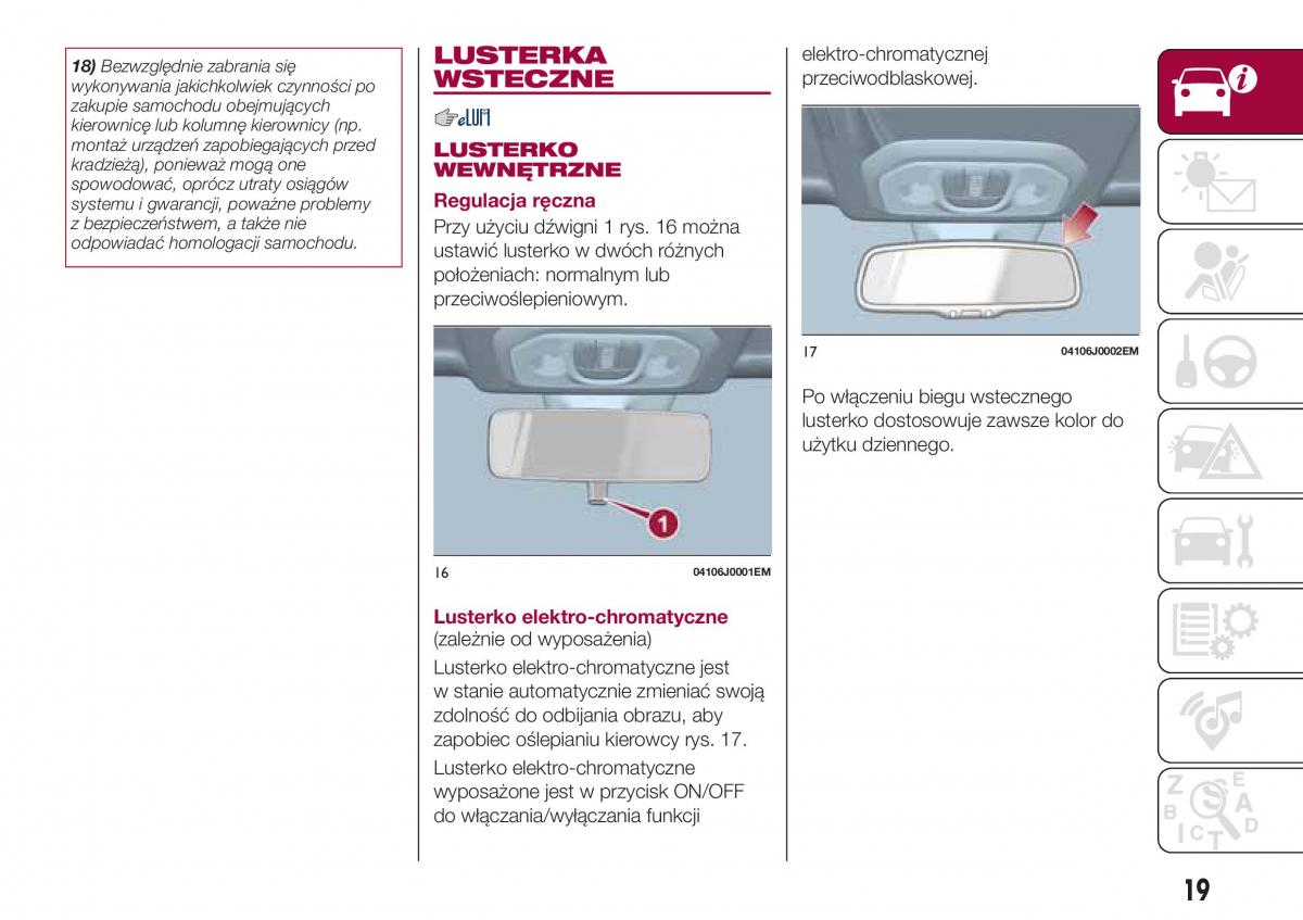 Fiat Tipo sedan instrukcja obslugi / page 21