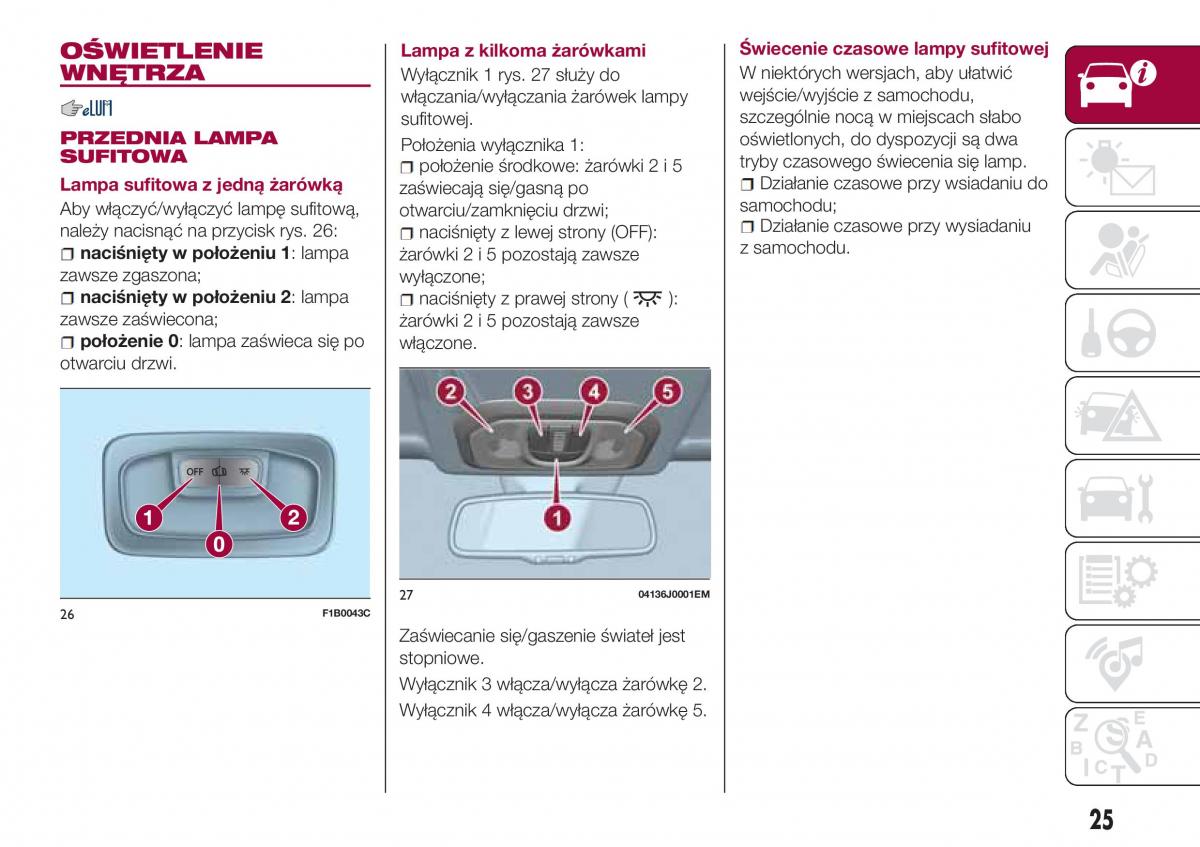 Fiat Tipo sedan instrukcja obslugi / page 27