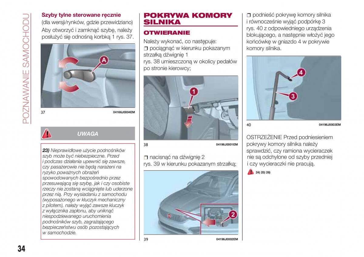 Fiat Tipo sedan instrukcja obslugi / page 36