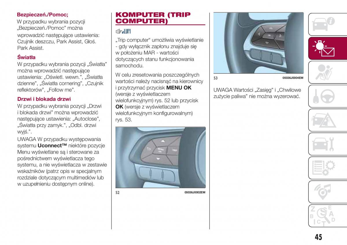 Fiat Tipo sedan instrukcja obslugi / page 47