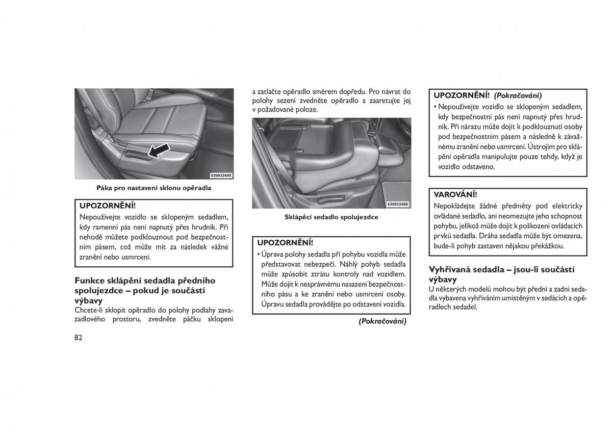 Jeep Grand Cherokee WK2 WH2 navod k obsludze / page 86