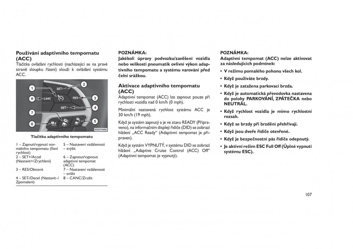 Jeep Grand Cherokee WK2 WH2 navod k obsludze / page 111