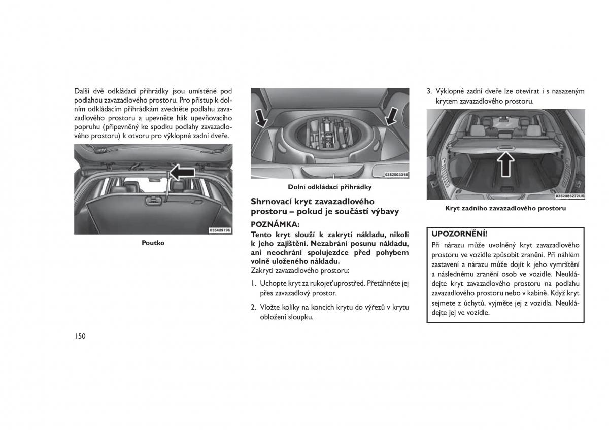 Jeep Grand Cherokee WK2 WH2 navod k obsludze / page 154