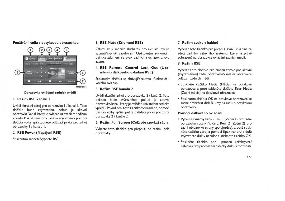 Jeep Grand Cherokee WK2 WH2 navod k obsludze / page 231