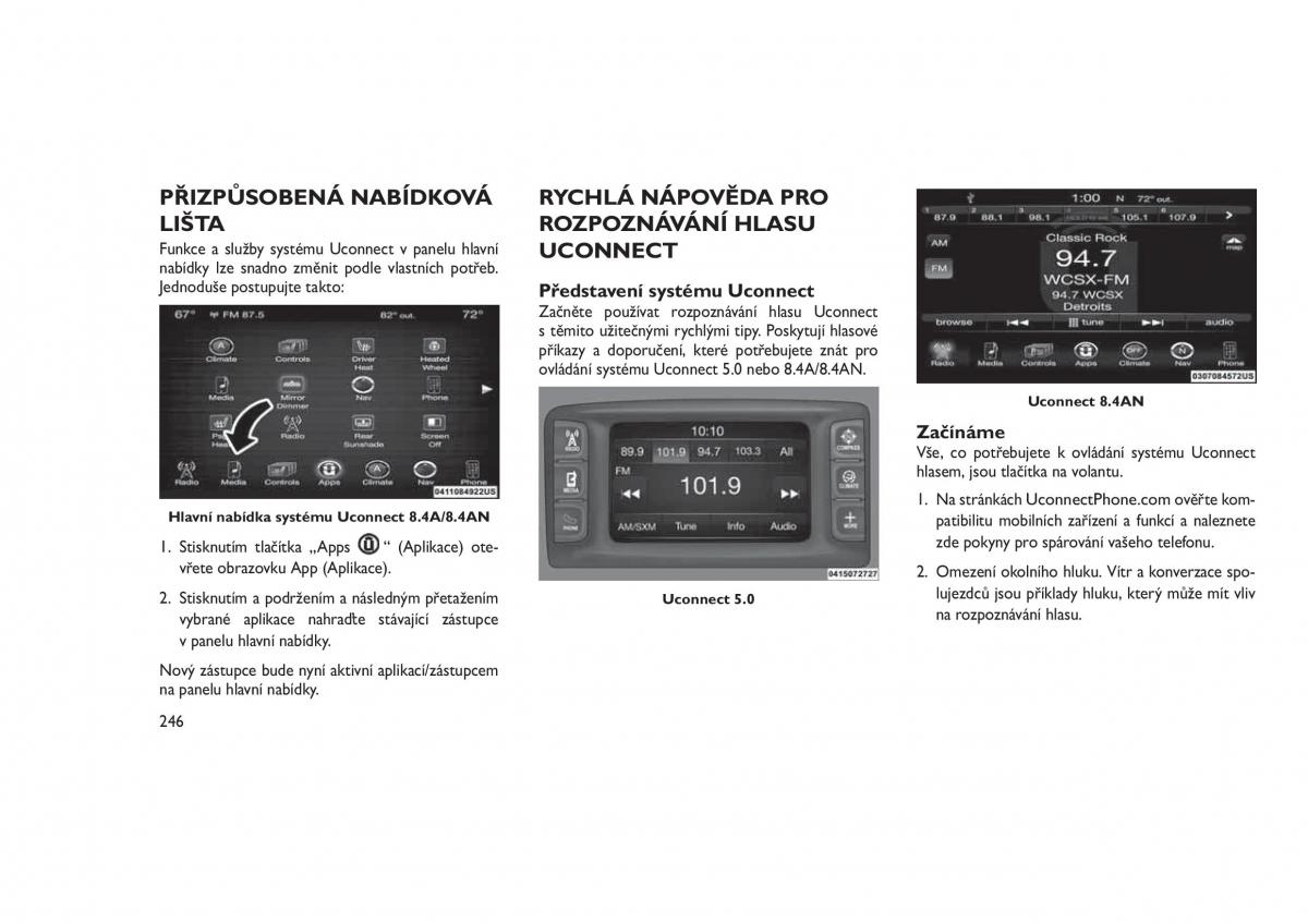 Jeep Grand Cherokee WK2 WH2 navod k obsludze / page 250