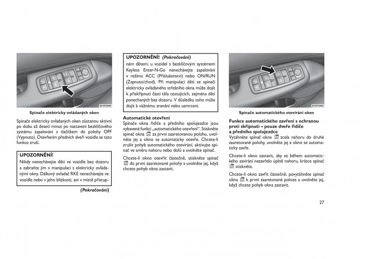 Jeep Grand Cherokee WK2 WH2 navod k obsludze / page 31