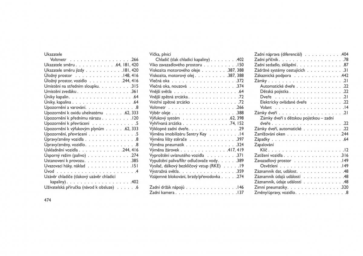 Jeep Grand Cherokee WK2 WH2 navod k obsludze / page 478