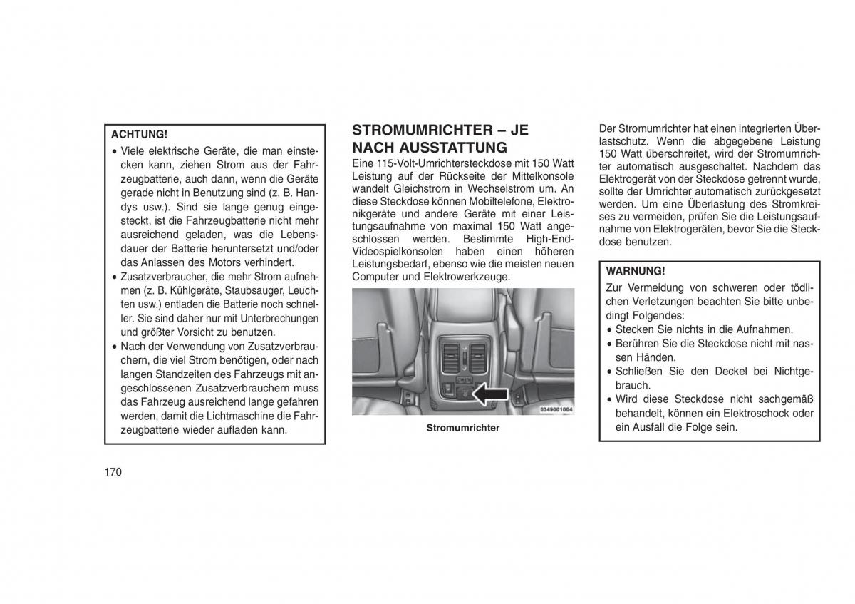 Jeep Grand Cherokee WK2 WH2 Handbuch / page 174