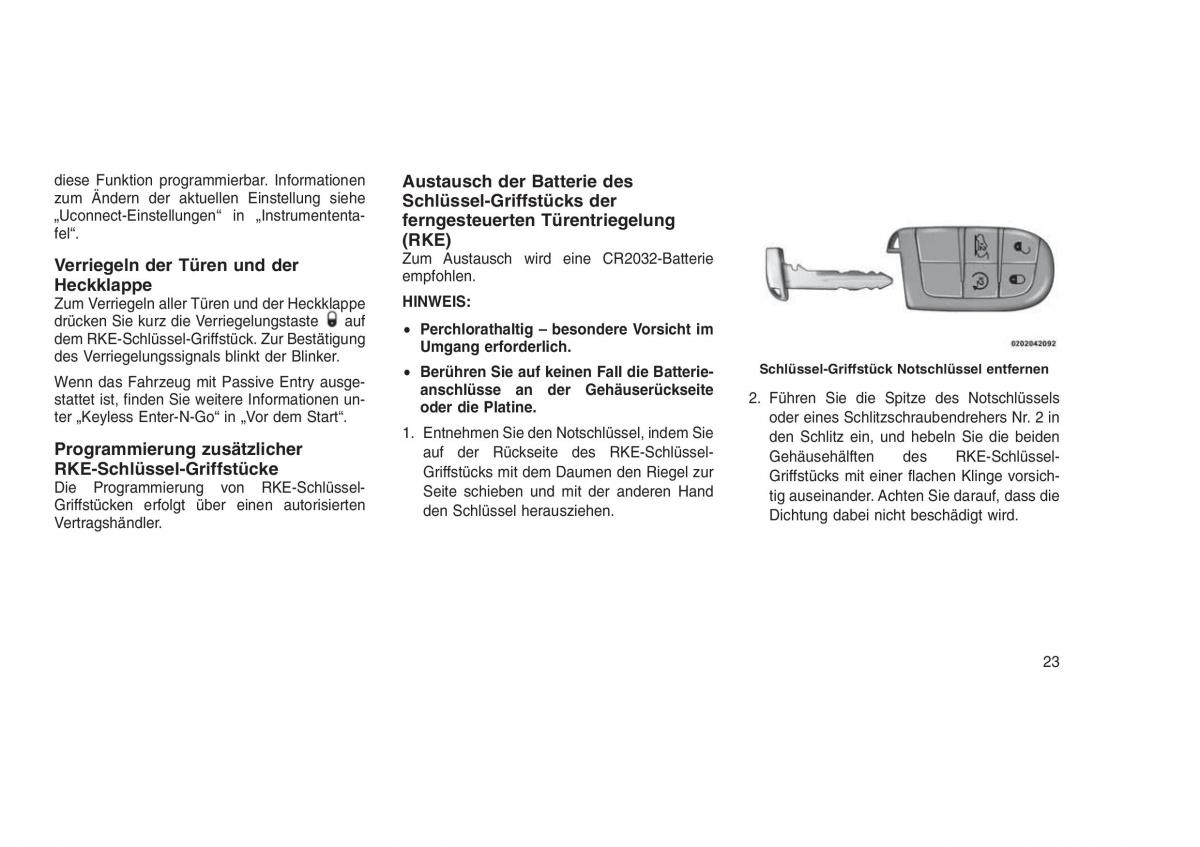 Jeep Grand Cherokee WK2 WH2 Handbuch / page 27