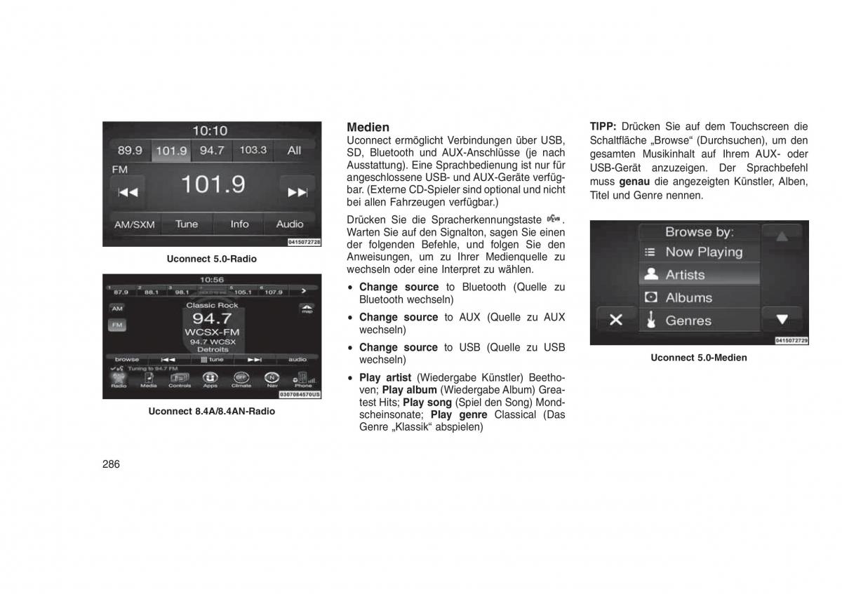 Jeep Grand Cherokee WK2 WH2 Handbuch / page 290