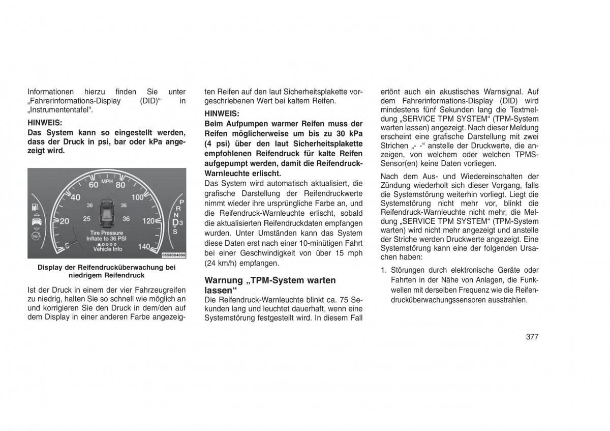 Jeep Grand Cherokee WK2 WH2 Handbuch / page 381