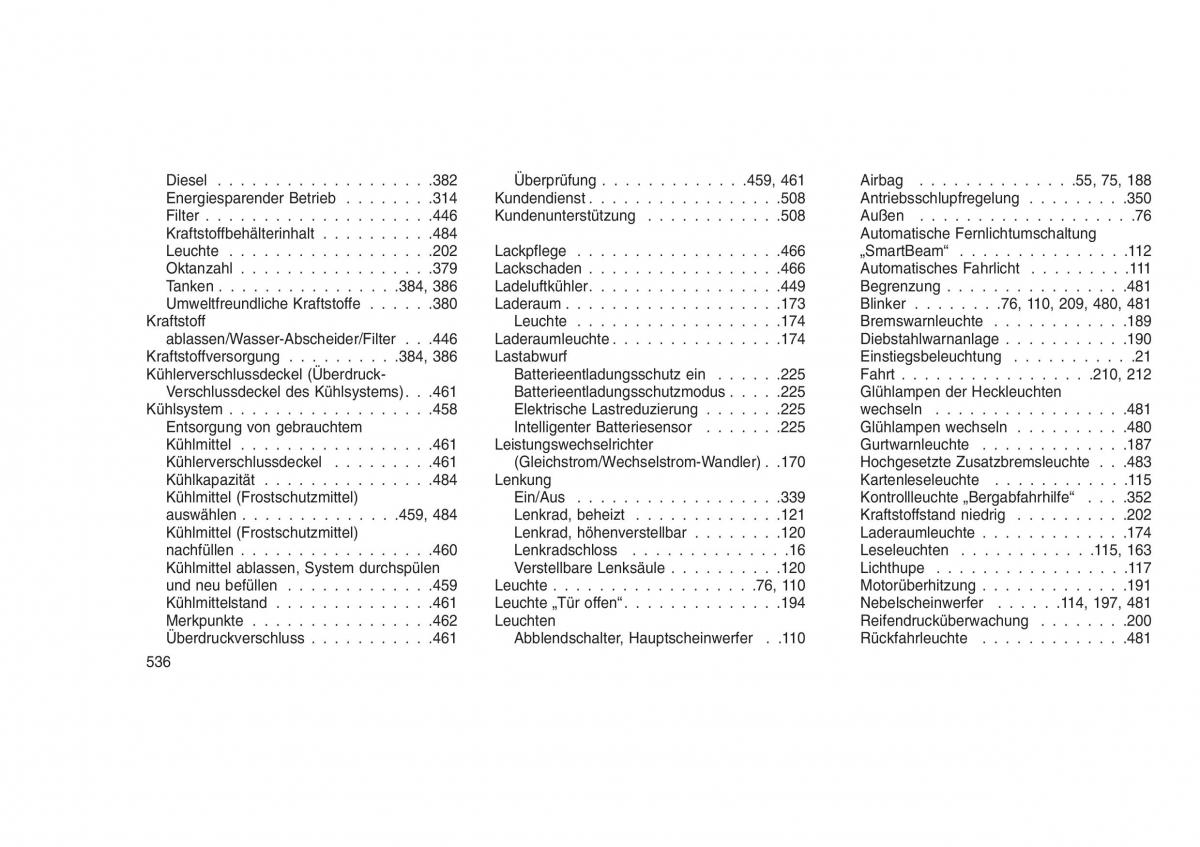 Jeep Grand Cherokee WK2 WH2 Handbuch / page 540