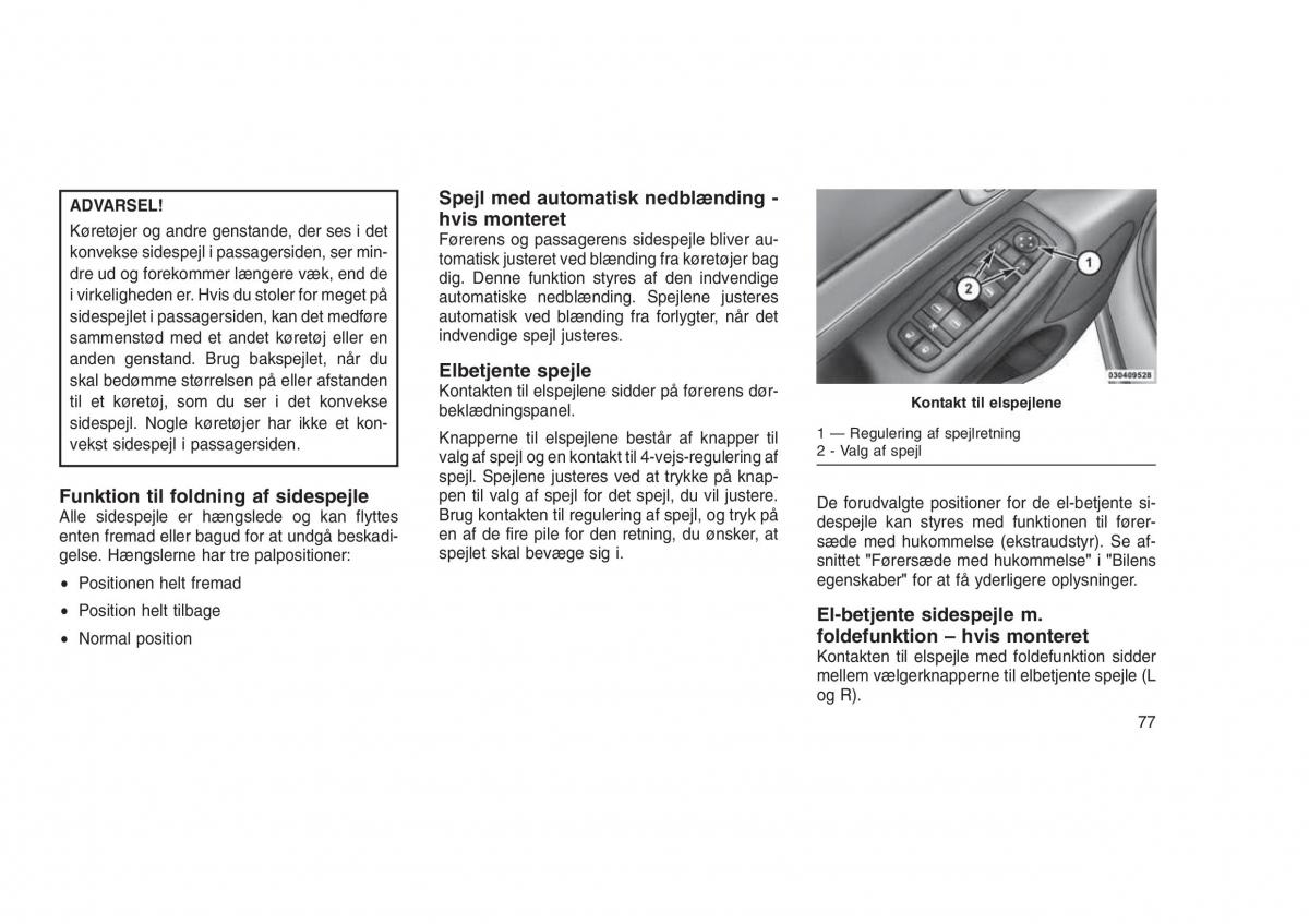 Jeep Grand Cherokee WK2 WH2 Bilens instruktionsbog / page 81