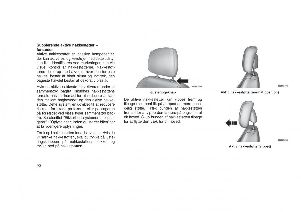 Jeep Grand Cherokee WK2 WH2 Bilens instruktionsbog / page 94