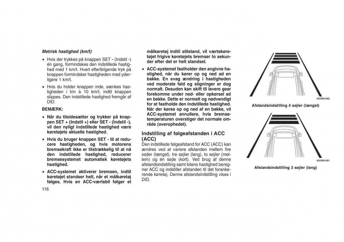 Jeep Grand Cherokee WK2 WH2 Bilens instruktionsbog / page 120