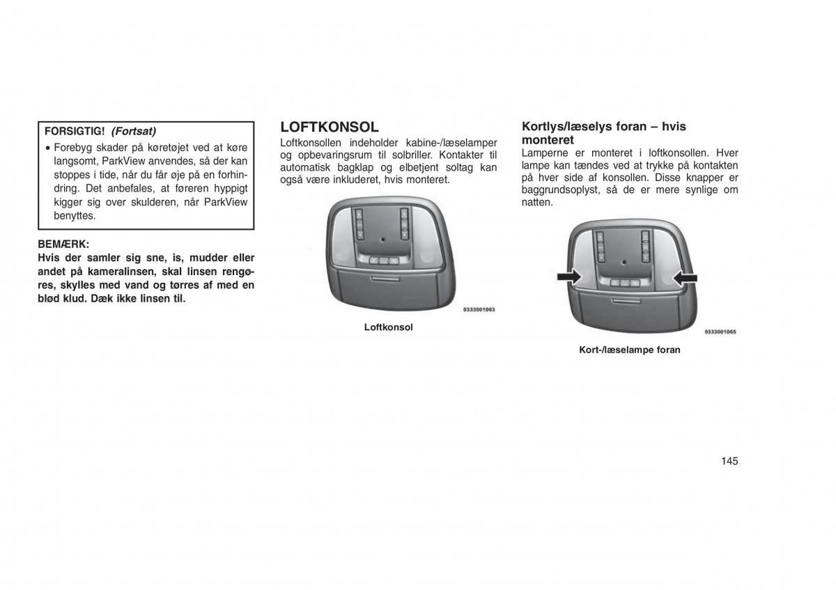 Jeep Grand Cherokee WK2 WH2 Bilens instruktionsbog / page 149