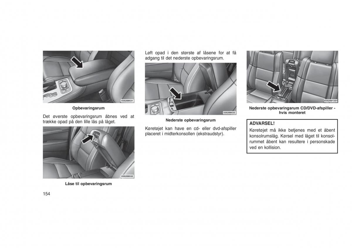 Jeep Grand Cherokee WK2 WH2 Bilens instruktionsbog / page 158