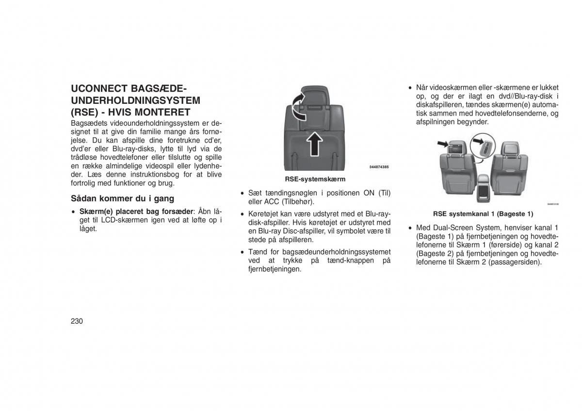 Jeep Grand Cherokee WK2 WH2 Bilens instruktionsbog / page 234