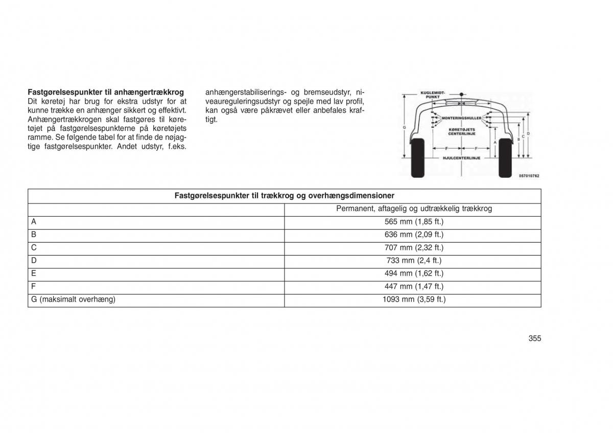 Jeep Grand Cherokee WK2 WH2 Bilens instruktionsbog / page 359